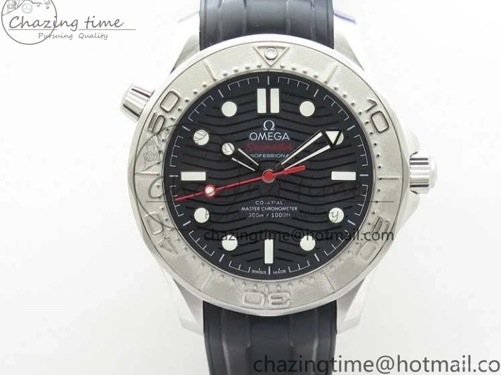 0121 BestValue Seamaster Diver 300M Nekton VSF 1:1 Best Edition Black Dial on Black Rubber Strap A 7886